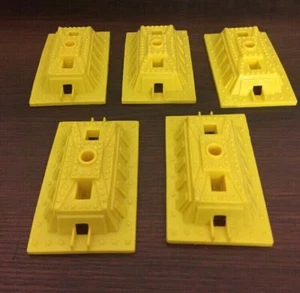 Vintage Mighty Mike Remco Spielzeug Camelback Skyway 5-teiliges Set Basisstützen gelb 7007 - Bild 1 von 5