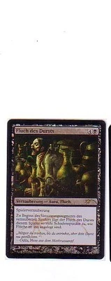 MTG GERMAN PROMO DCI FOIL CURSE OF THIRST MINT MAGIC THE GATHERING CARD BLACK - Image 1 of 4