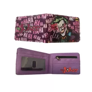 DC Comics Batman El Joker Logotipo 12 cm Billeteras de Cuero Cartera Genial Regalo - Imagen 1 de 1