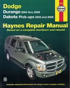 Haynes repair manual: Dodge Durango 2004-2006 & Dakota Pick-Ups 2005-2006. - Picture 1 of 1