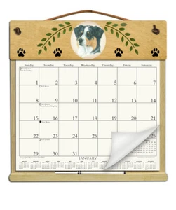 PORTA CALENDARIO PASTORE AUSTRALIANO - RICARICABILE OGNI ANNO! - Foto 1 di 1