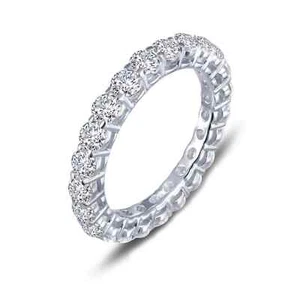 BRAND NEW Lafonn 925 Platinum Plated 2.53CTW Diamonds Eternity Ring R0149CLP05 - Picture 1 of 2