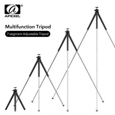 APEXEL Extendable Flexible SLR Professional 360 Rotation Phone & Gopro Tripod   - Image 1 of 4
