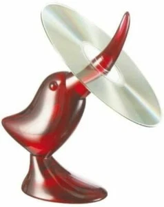 Genie Birdy Acryl Zoo CD-Halter, DVD-Halter Vogel rot - Photo 1/2