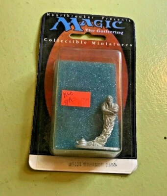 WotC Heartbreaker MAGIC miniature MAHAMOTI DJINN #9124 genie metal lamp '94 d&d! - Image 1 of 4