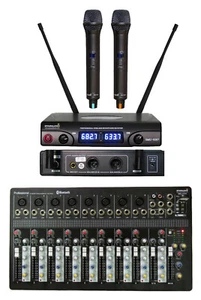 10 Kanäle Audio USB Mixer Sound Board Konsole Mixing Zweikanal Karaoke Mikrofon - Bild 1 von 18