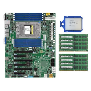 AMD EPYC 7401P CPU 24 Kerne + Supermicro H11SSL-i Hauptplatine +8x 8GB 2133P RAM - Bild 1 von 5