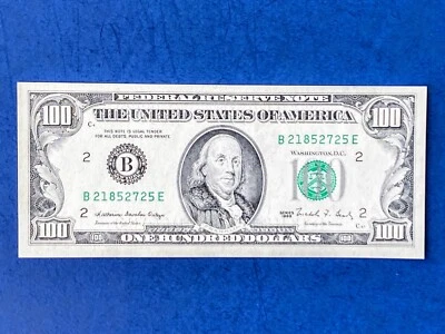 ONE-USA Federal Reserve Note ONE HUNRED DOLLARS Series 1988 UNCIRCULATED Cond.!! - Image 1 of 4