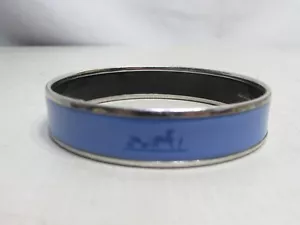 Braccialetto cavallo smalto blu HERMES - Foto 1 di 8