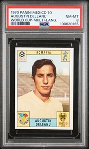 PANINI WORLD CUP 1970 MEXICO 70 AUGUSTIN DELEANU ROMANIA PSA 8 NM-MT - Picture 1 of 2