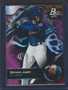 2023 Bowman Platinum - Top Prospects #TOP-56 Simon Juan (RC) /199 - Picture 1 of 2