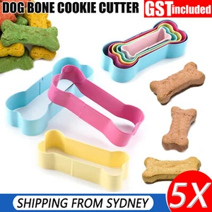 5/10PCS Dog Bone Shape Cookie Mold Stainless Steel Cake Cutter Party Baking Tool - Picture 1 of 11