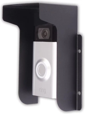 Timbre Cubierta de Lluvia Anillo Timbre Antideslumbrante, Acero Bloqueador de Clima Cubierta Deslumbramiento Foto 1 de 4