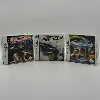 3x Need for Speed - CARBON/ UNDERGROUND 2/ PROSTREET - Nintendo DS - Konvolut - Bild 1 von 4
