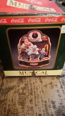 Vintage!! Coca-Cola Musical Collection Santa's Soda Fountain. - Image 1 of 4
