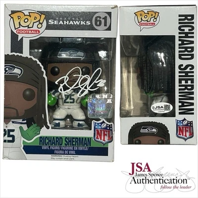 Richard Sherman Signed NFL Seattle Seahawks Vaulted Funko Pop! #61 With JSA COA - Image 1 of 3