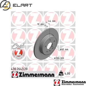 2x BRAKE DISC 430.2643.20 FOR OPEL ASTRA/Sports/Tourer AMPERA-E D10/B10XFL 3cyl - Picture 1 of 8