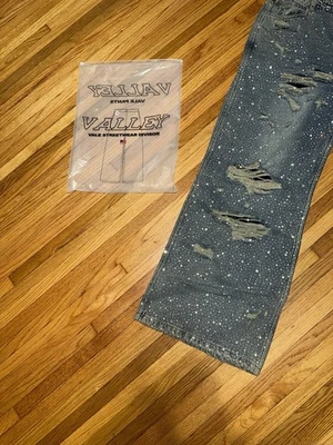 Vale Forever Crystal Rain Denim Jeans Size 36 - Image 1 of 4