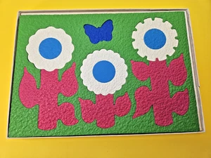 Lauri Crepe Foam Rubber Children's Puzzle Flowers 2804 Vintage 1989 Original Box - Picture 1 of 4
