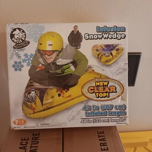Cuneo neve gonfiabile gigante zio Bob's 42" slitta tubo interno bambini con manici - Foto 1 di 2