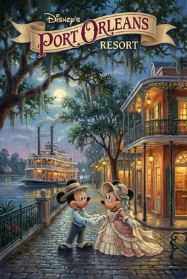Póster Disney's Port Orleans Resort MATE 11X17 Mickey Mouse Minnie Foto 1 de 4