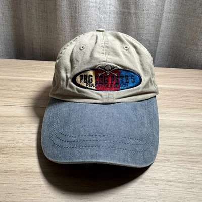 Fahrenheit Headwear Mens Baseball Cap Gray Cotton Peg Leg Pete's Pensacola Beach - Image 1 of 4