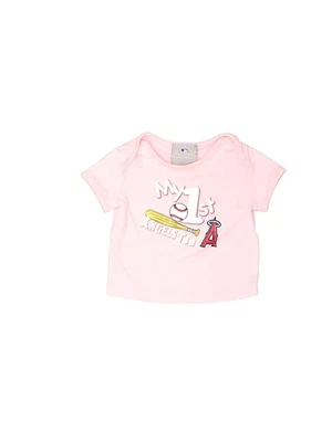 Розовая футболка с коротким рукавом для девочек MLB 6-9 месяцев - Изображение 1 из 2