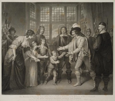 SHARP (*1749) nach WOODFORDE (*1763), Charles I. mit seinen Kindern,  1821, KSt. - Bild 1 von 4