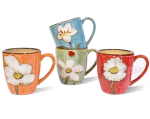 Keramik 12 Unzen Kaffeetasse Set, Cappuccino Tasse, Kaffeetasse, Teetasse, einzigartige Glasur... - Bild 1 von 8