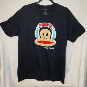 Paul Frank Unisex T Shirt Sz XL 90s Monkey Black Julius Y2K - Picture 1 of 8