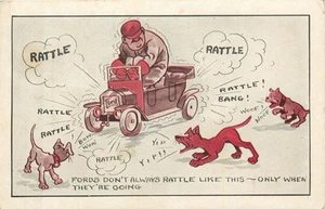 Ford Auto Comic 1917 Postcard #2153 - Picture 1 of 2