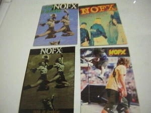 NOFX POSTCARD LOT OF 4 VINTAGE 1990'SS FAT MIKE ERIC MELVIN PUNK IMPORT - Picture 1 of 5