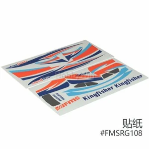 FMS part FMSRG108 Kingfisher 1400mm Sticker Set for RC Scale Airplane Kingfisher - Picture 1 of 1