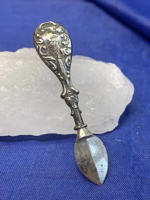 Antico raschietto inchiostro argento sterling 3,65 g strumento da scrittura correttore - Immagine 1 di 4