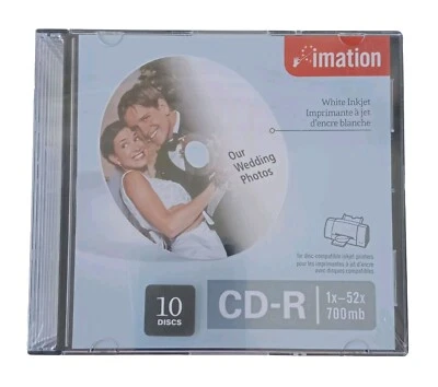 IMATION  DVD-R 16x 2 Hr Inkjet Printable Blank - NEW & SEALED  - Image 1 of 2