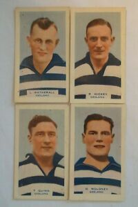 Geelong Cats AFL-VFL-1933-Vintage-Team Set BDV Godfrey Phillips Football Cards.