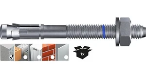 1 Stück Bolzenanker Schwerlastanker Anker Tox S-Fix Pro M10x105/25 - Bild 1 von 1