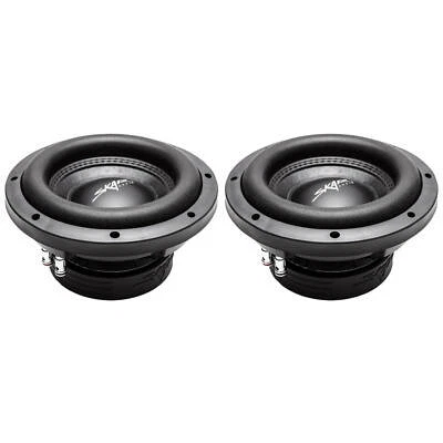 (2) NEW SKAR AUDIO VD-8 D2 8" 400W RMS DUAL 2 SHALLOW MOUNT SUBWOOFERS - PAIR