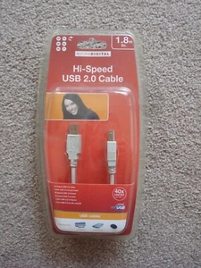 Brand New - Hi-Speed USB 2.0 Cable - 1.8M Long (6ft) - Bild 1 von 5