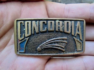 Hebilla de cinturón de colección CONCORDIA COLEGE ST PAUL Seminario Universidad Louis RARA EN MUY BUEN ESTADO+ - Imagen 1 de 4