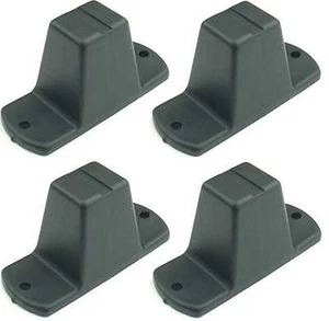 4 St. Adam Hall 4982 Plastikfüße 85 x 33 x 43 mm Möbelfüße Gerätefüße Boxenfüße - Bild 1 von 6