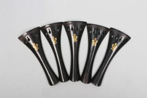 Yinfente 5 pcs 4/4 Violin tailpiece Natural Ebony wood Violin parts/Accessories - Picture 1 of 4