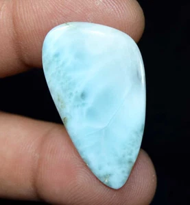 Natural Larimar Cabochon 21.80 Ct Loose Gemstone Blue Dominican Republic - Picture 1 of 3