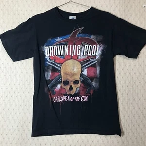 DROWNING POOL Children of the Gun SHIRT Sz S Black Cotton by Liquid Blue Metal - Picture 1 of 5