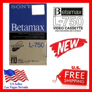 Sony Betamax L-750 Videokassette - NEU - kostenloser Versand - Bild 1 von 6
