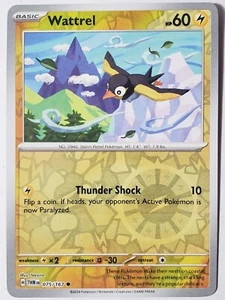REVERSE HOLO Wattrel 075/167 NM/M - Tarjeta Pokémon Twilight Masquerade - Imagen 1 de 2