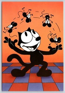 Postal Félix el Gato y Amigos Gato Antropomórfico Malabares Ratones Animados - Imagen 1 de 2