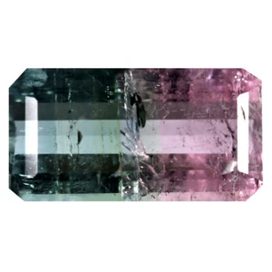 4.47 ct  Octagon Cut (14 x 7 mm) Unheated / Untreated Watermelon Tourmaline - Picture 1 of 2