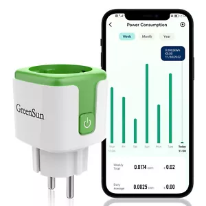 1-4 Stk. GreenSun Wlan Smart Steckdose Strommessung Fernbedienung 16A Vesync - Bild 1 von 47