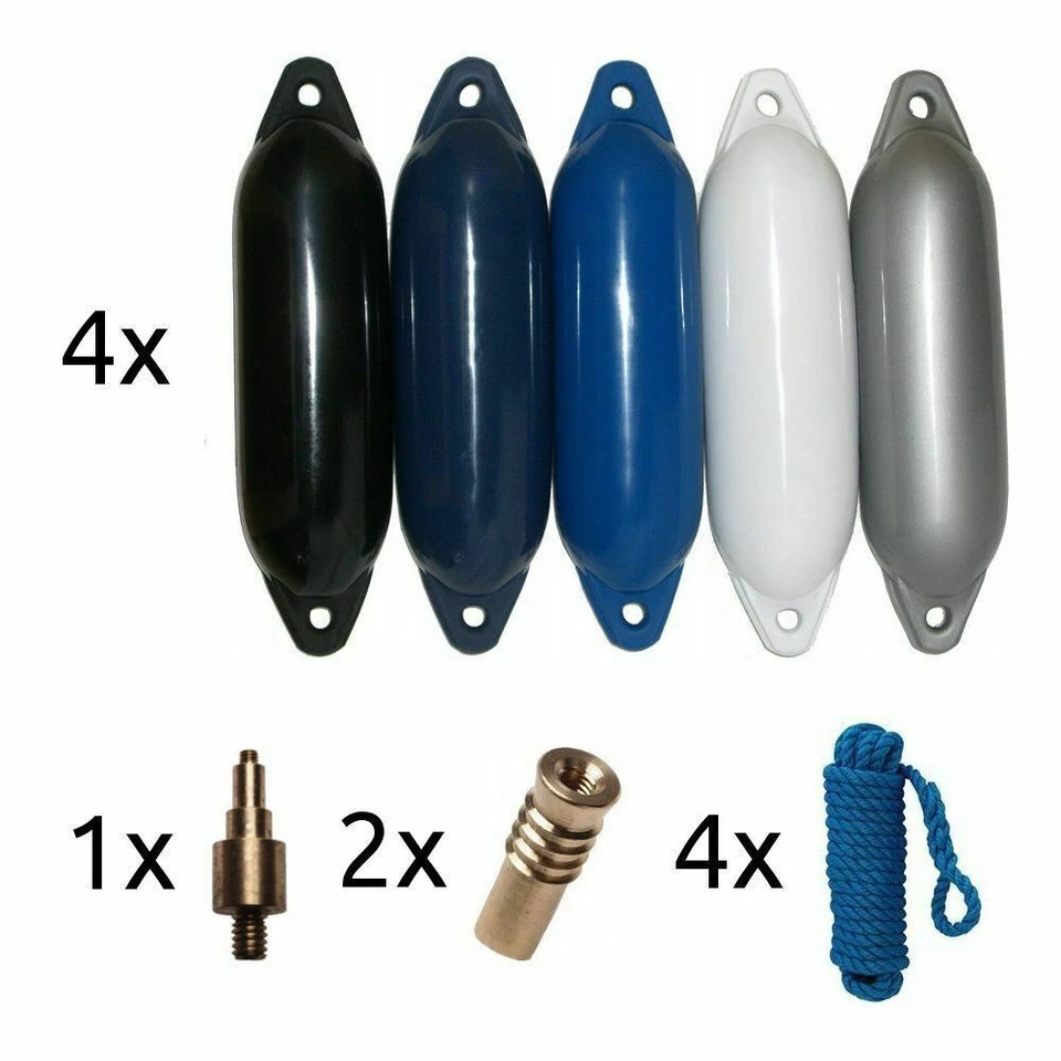 Komplettset 4 Stück Majoni Star Fender Bootsfender Rammschutz Boot mit Zubehör